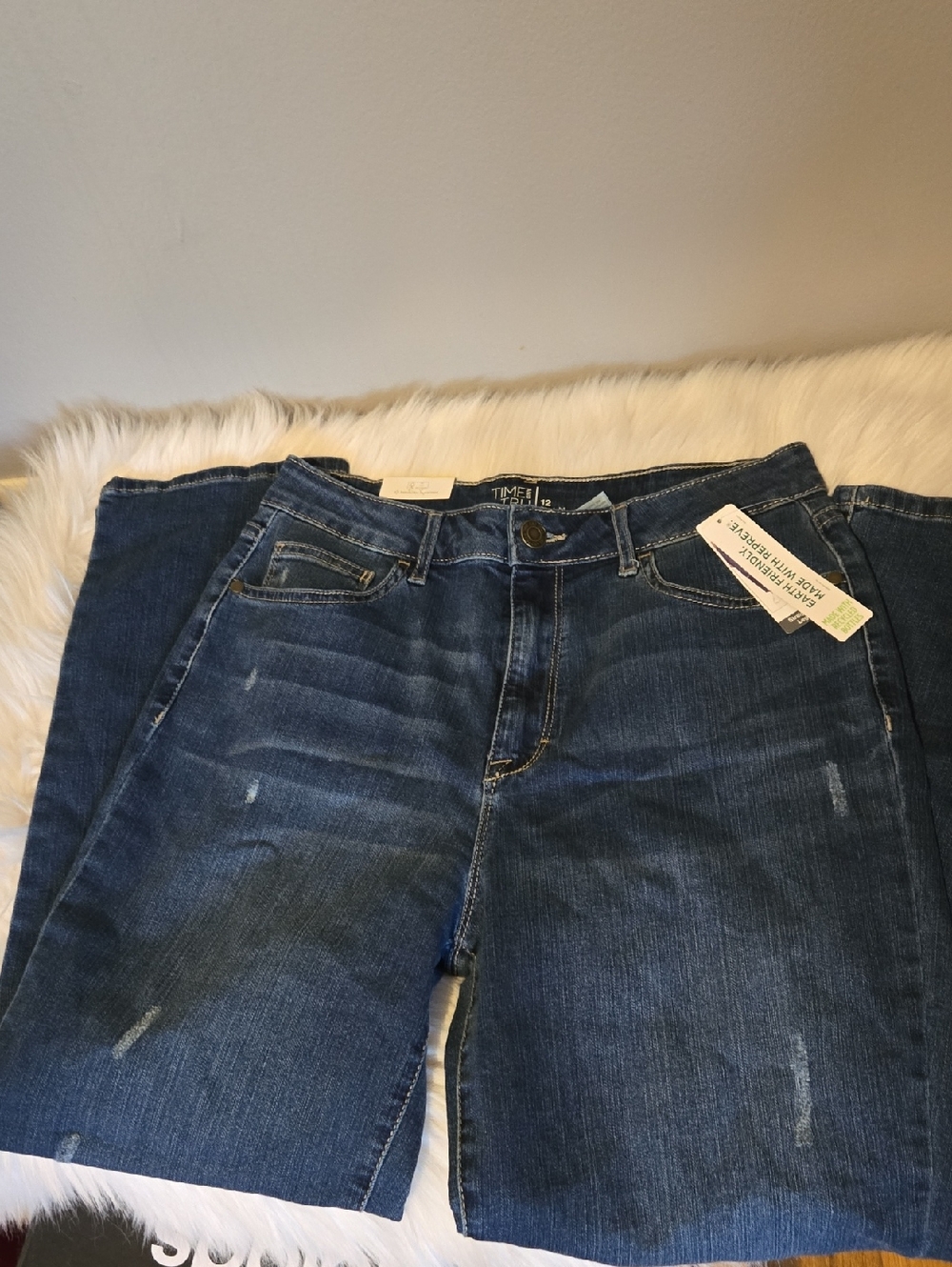 Time and Tru Blue Denim Straight Jeans